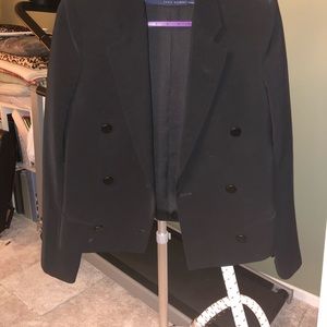 Zara black blazer double breasted